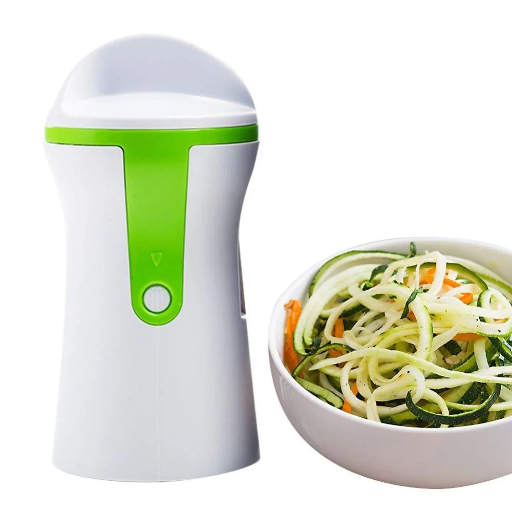 Portable Spiralizer Vegetable Slicer Handheld Spiralizer Peeler Stainless Steel Spiral Slicer for Potatoes Zucchini Spaghetti