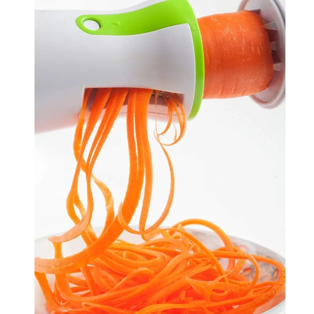 Portable Spiralizer Vegetable Slicer Handheld Spiralizer Peeler Stainless Steel Spiral Slicer for Potatoes Zucchini Spaghetti