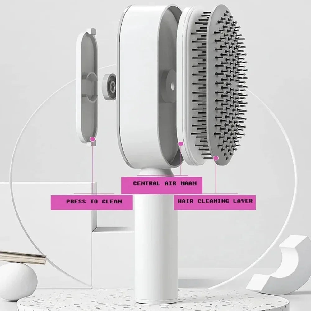 Self Cleaning Hair Brush 3D Air Cushion Massage Comb Airbag Massage