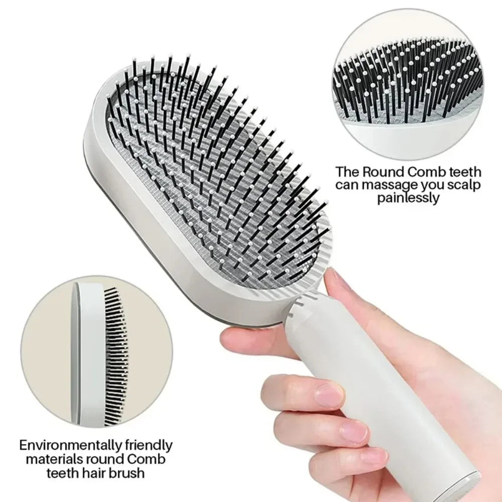 Self Cleaning Hair Brush 3D Air Cushion Massage Comb Airbag Massage