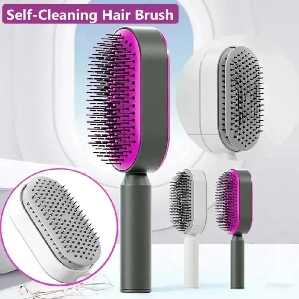 Self Cleaning Hair Brush 3D Air Cushion Massage Comb Airbag Massage