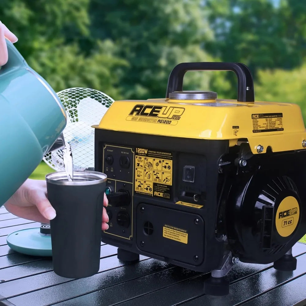 1,200W Gas-Powered Generator, Portable Generator Camping Ultralight, EPA & CARB Compliant