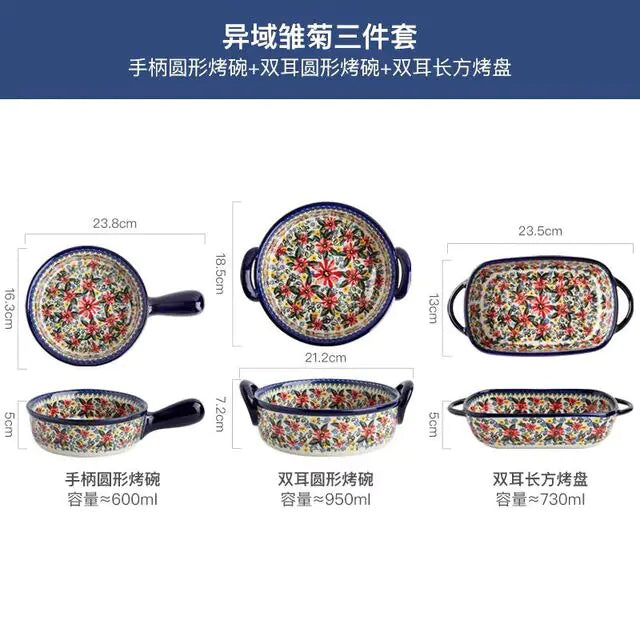 Polish Bowl and Plate Ceramic Tableware